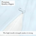thumbnail image 4 of HNB Store Zipper Fitted Sheet Only, Twin Size 16" Deep Pocket Premium 1000TC Pure Egyptian Cotton - Light Blue, 4 of 6
