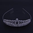 thumbnail image 4 of Corona de cristal para novia Tocado en forma de corazón Romático Elegante Joyería de lujo Tmvgtek Para estrenar, 4 of 6