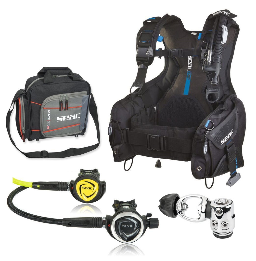 Seac Trip BCD with DX200 Cold Water Regulator Scuba Gear Package