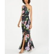 Adrianna Papell Women's Sleeveless Full Length Sheath Dress Black Size 2 Petite