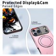 thumbnail image 3 of For iPhone 17 Pro Max Ultra Slim Hybrid TPU+PC Protective Cover with Metal Rotation Holder , Military Grade Shockproof Phone Case Cover,Pink,For iPhone 17 Pro Max, 3 of 7