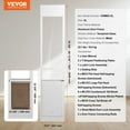 thumbnail image 6 of VEVOR Dog Door for Sliding Glass Door 75 7/8"-80 11/16" Adjustable Height XL, 6 of 10