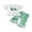 ball 2, variant on Loicainy Baby Toddler Girls Irish 2 Piece Outfits 6 12 18 24 Months 2T 3T 4T Shamrock Embroidery Short Sleeve Crew Neck Tops and Elastic Waist Flared Pants Clothes Set
