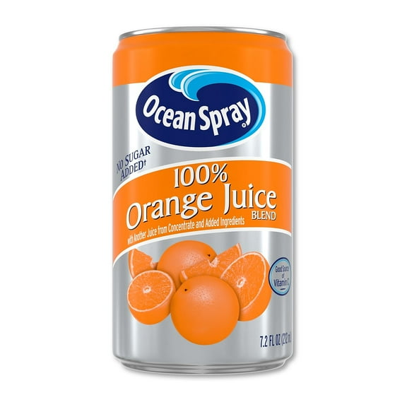 Ocean Spray 100% Orange Juice No Sugar Added 7.2 fl. oz. 24 Cans/Carton (2219) OCE02219