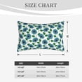thumbnail image 3 of Fotbe Blue Sunflowers Pillow Cases - Envelope Closure - Luxury, Extra Soft, Cooling Pillow Covers - Wrinkle, Fade, Stain Resistant-14"x20", 3 of 8