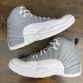 thumbnail image 3 of Ni - ke Jordan 12 Stealth 2022 Size 12 CT8013-015 Grey White Men’s Sneakers OG Rare MJ, 3 of 5