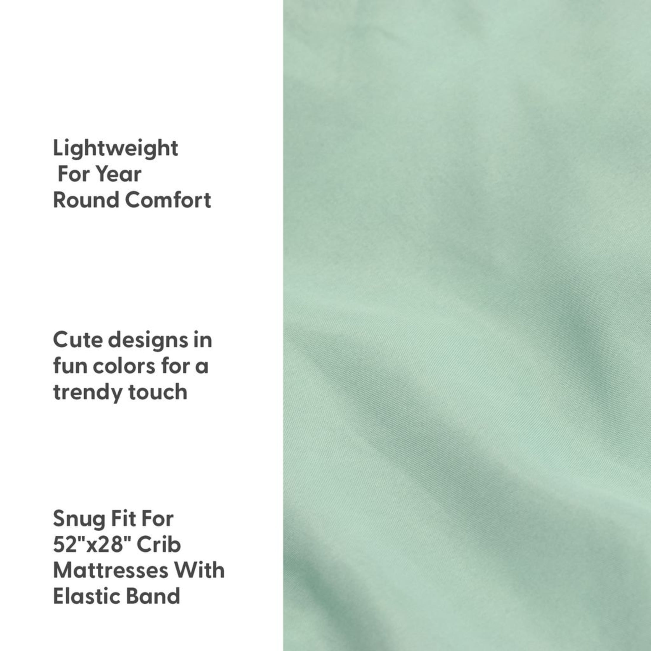 The Peanutshell Fitted Crib Sheets for Baby Boys or Baby Girls, 4 Pack Set, Grey and White Elephant, Microfiber