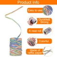 thumbnail image 4 of Uxcell Raffia Paper Craft Rope Handmade Twisted Paper Craft String Cord Rope for Decoration Gift Packaging Blue, Green, Orange, White, 4 of 6