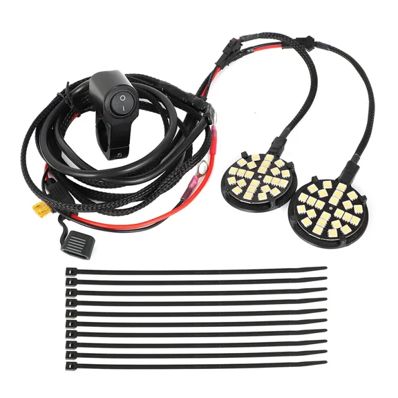 ​​LED Headlight Kit for 2019-2024 Yamaha Grizzly 90 ATV - Complete Left & Right Light Set with On/Off Switch (Easy Installation)​​