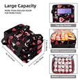 thumbnail image 3 of Valentine's Day Insulated Double Layered Lunch Bag with Two Compartments, Large Capacity 7.1x11.4x16.1 Inches, Handheld Meal Bag for Men and Women, 3 of 6