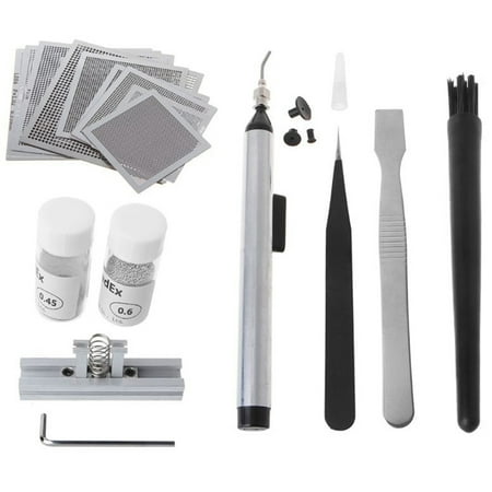 

BGA Reballing Directly Heat Stencils Solder Paste Tin Balls Station Steel Mesh BGA Reball Kit for Rework Repair