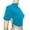 Sky Blue, variant on hoksml Women's Mock Neck Short Sleeve Cropped Top with Backless Crisscross Tie, Slim Fit Party Top for Clubwear