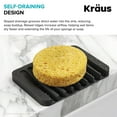 thumbnail image 6 of Kraus KDM-05DG Self-Draining Silicone Soap Dish / Sponge Holder - Grey, 6 of 7