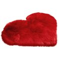 thumbnail image 2 of Neinkie Heart Shaped Soft Faux Sheepskin Fur Area Rugs for Home Sofa Floor Mat Plush Fluffy Faux Sheepskin Area Rug Plush Carpet Fur Room Mat for Home Sofa Floor Decor, 2 of 7