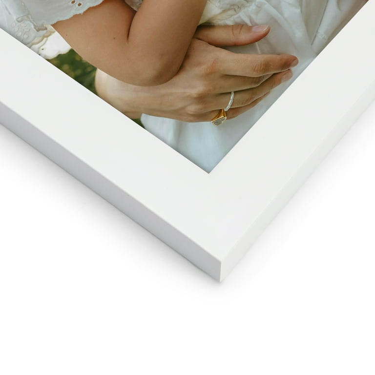 8x12 Picture Frame, White 8 by 12 Photo Frame for Wall Gallery