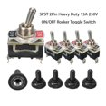 thumbnail image 4 of 5 Pcs 15A 250V SPST Control 2Pins Marche / Arrêt Interrupteur à Bascule Bottes Imperméables, 4 of 8