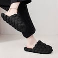 thumbnail image 2 of AUXDIQ Bathroom Slippers Women Men Non Slip House Shoes Shower Sandals Beach Pool Slides, Black, 9/10 US, 2 of 5