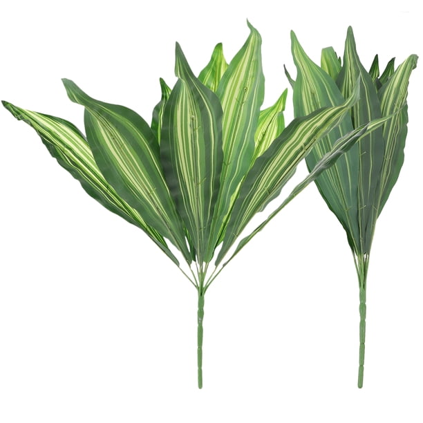 2 PCS Planta de serpientes artificiales Falas Sansevieria Plantas en macetas artificiales para interiores al aire libre