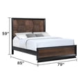 thumbnail image 3 of Houston Traditional Style King Bed Made With Wood in Walnut, 3 of 6