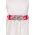 thumbnail image 3 of Big Girls Off White Custom Rhinestone Belt Lace First Communion Formal Flower Girl Dress Coral 8 (J2K0S73), 3 of 5