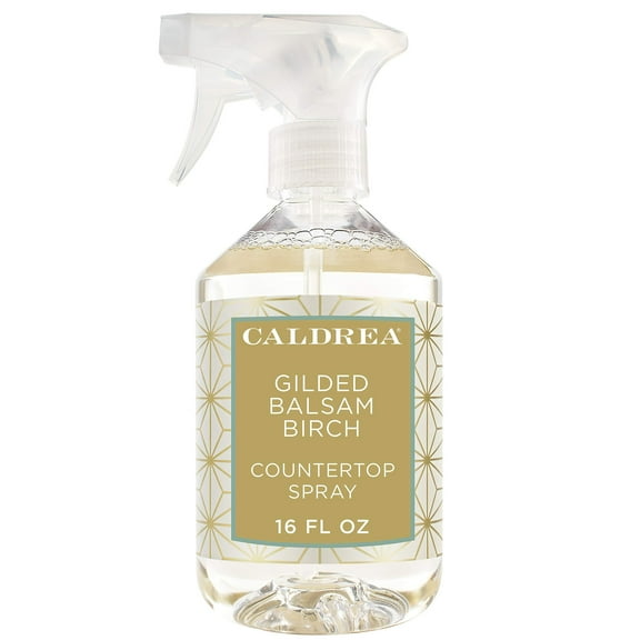 Caldrea Multi-surface Countertop Spray Cleaner, Made with Vegetable Protein Extract, Gilded Balsam Birch Scent, 16 oz
