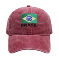 thumbnail image 2 of Only Moment Wine World Cup Fan Gear Unisex Vintage Washed Cotton Baseball Cap Polyester Cotton Blend Breathable Tucker Hat Laser Cut Air Mesh-Back Cooling Golf Hat One Size, 2 of 8