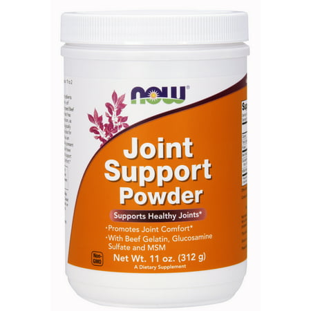 NOW Supplements, Joint Support™ Powder with Beef Gelatin, Glucosamine Sulfate and MSM, (Best Joint Care Supplement Bodybuilding)