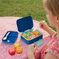 thumbnail image 6 of Mimifly Leak-Proof Kids Bento Lunch Box with 5 Compartments, Portable Food Container with Utensils, Microwave and Dishwasher Safe, Green, 6 of 6