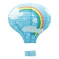 thumbnail image 1 of 12" Folding Rainbow Hot Air Balloon Paper Lantern Wedding Birthday Party Decor, 1 of 9
