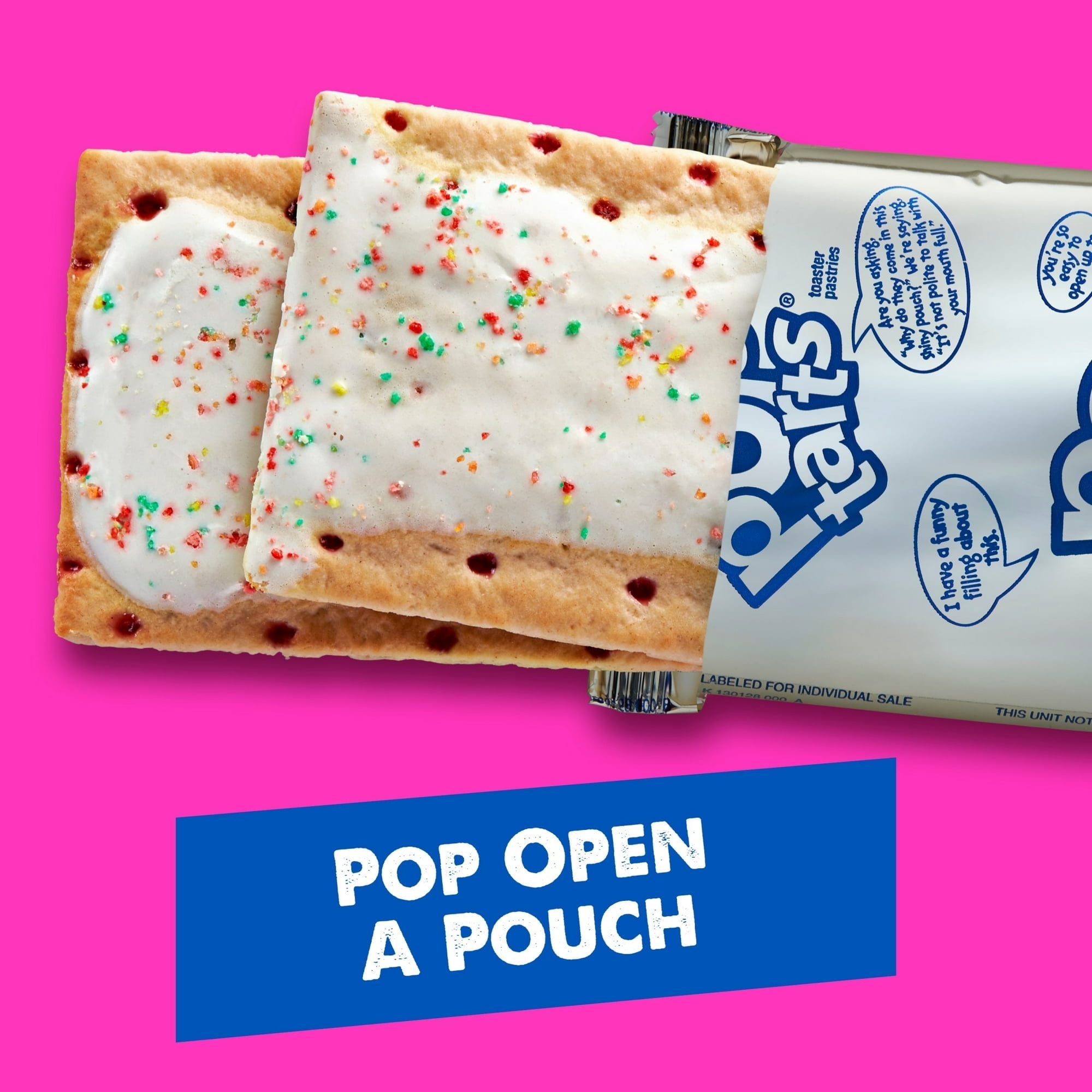 Pop-Tarts Frosted Cherry Toaster Pastries, Breakfast Foods, Shelf-Stable, 27 oz (16 Count) -Pack of 4