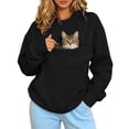 thumbnail image 2 of Cat Hoodie with Pouch Kangaroo Pouch Hoodie for Cats Pet Long Sleeve Hooded Pullover Animal Holder Sweatshirt, 2 of 7