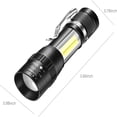 thumbnail image 3 of USB Rechargeable Flashlights, IPX6 Waterproof Pocket Flashlight High Lumens with Clip, LED Flashlight High Super Bright Flashlight With 4 Modes Battery Powered Pocket Flash Light, 3 of 8