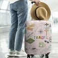 thumbnail image 3 of Travel Luggage Cover Suitcase Protector Fits 18-32 Inch Luggage Wheel Covers Patterned Travel Related Items Flower Luggage Protector Elastic Luggage Anti-scratch Suitcase Cover L, 3 of 6