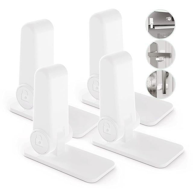 Cerradura para niños Multifuncional 4 piezas Diseño patentado Cerradura de manija de puerta Puerta de seguridad para niños y cerradura de ventana Horno para niños Ventana de seguridad para niños Zhivalor OTTO-WX-0131