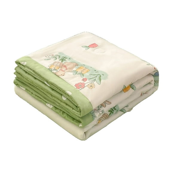 Breathable Cooling Blanket 78.74x59.06in Double-Sided Ice Silk Lightweight Summer Blanket for Hot Sleepers Air-Conditioned Rooms (F)​