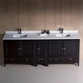 thumbnail image 3 of Fresca Fcb20-361236-U Oxford 84" Free Standing Double Basin Vanity Set - Brown, 3 of 3