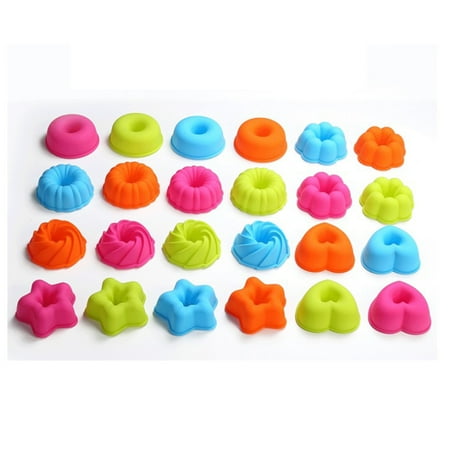 

12/24/36Pcs Silicone Molds Cupcake Baking Cups Donut Baking Pan Set Nonstick Mould Muffin Jello Bagel Pan Baking Tool New