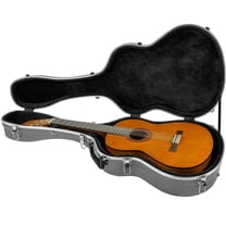Gearlux Deluxe ABS Molded 40-Inch Classical Guitar Hard Case with Exterior Lock and Key, Accessory Compartment, and Plush Interior Padding