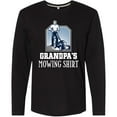 thumbnail image 3 of Inktastic Grandpa Funny Lawn Mowing Long Sleeve T-Shirt, 3 of 5