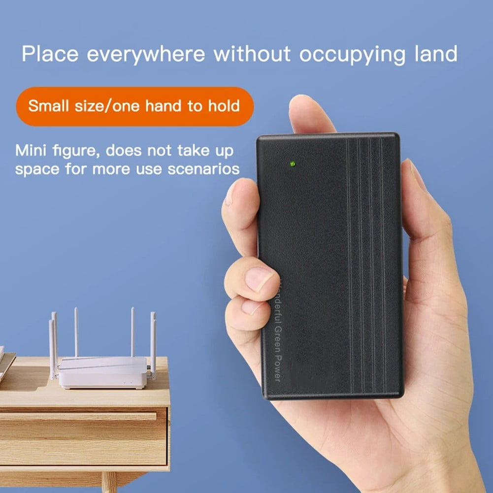 7800Mah Ups Mini Uninterruptible Power Supply Portable Battery Backup 24W 12V2A With Battery Protection Board Accessories