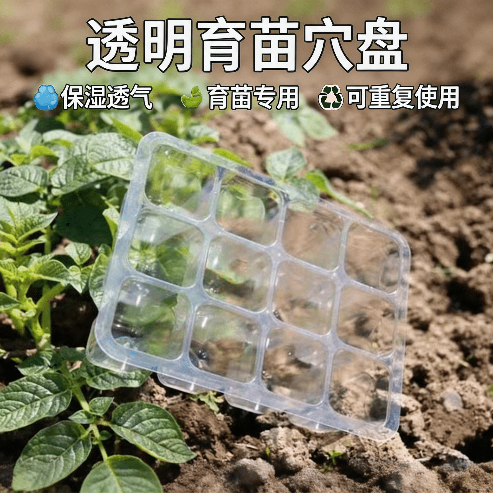 Seed Starter Tray Kit, 6-Piece Humidity Controlled Trays and 90 Eco-Friendly Coco Coir Pellets, Seedling Germination Station with Dome for Indoor Garden and Vegetables