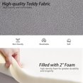 thumbnail image 4 of Teddy Storage Bench for Bedroom, Extra Long Boucle Bench for King Size Bed, Modern Upholstered End of Bed Ottoman Bench with Arms for Entryway Living Room (Grey), 4 of 7