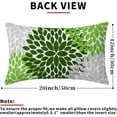 thumbnail image 3 of Green Dahlia Pillow Covers 12x20 in Spring Sage Green Geometric Floral Lumbar Bed Throw Pillows Modern Flower Couch Pillow Cases Set of 2 Farmhouse Home Decor for Room Cushion Porch Patio Outdoor, 3 of 6