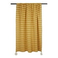 thumbnail image 2 of DII Multi-Color Honey Gold and Off White Slub Stripe Cotton Throw 50x60, 2 of 3