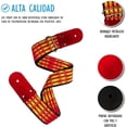 thumbnail image 3 of Correa para guitarra, Strap guitarra acústica, bajo eléctrico, guitarra eléctrica Kidam Gurú rojo/amarillo, 3 of 3