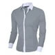 thumbnail image 1 of Camisa Hombre Moda Slim Fit Strech Casual Vestir Ale M, 1 of 7