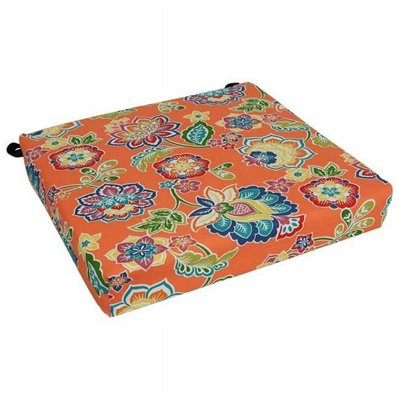 Blazing Needles 93454-1CH-REO-55 20 x 19 in. Patterned Outdoor Spun Polyester Chair Cushion, Dejana Fiesta