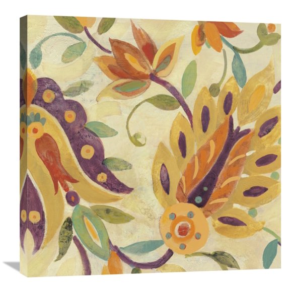 Global Gallery Albena Hristova 'Two Step Spice and Purple Crop' Canvas Wall Art