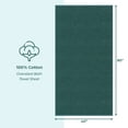 thumbnail image 4 of American Soft Linen Luxury 40x80 Oversized Bath Sheet, 100% Cotton XL Turkish Bath Sheet Towel, Teal, 4 of 10
