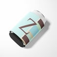 thumbnail image 3 of Letter Z Initial Monogram - Blue Stripes Can or Bottle Beverage Insulator Hugger, 3 of 5